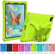 For iPad Air 11 2025 / 2024 Butterfly Bracket EVA Shockproof Tablet Case(Grass Green)