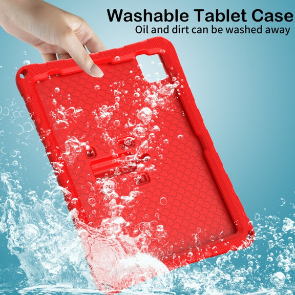 For iPad Air 11 2024 Butterfly Bracket EVA Shockproof Tablet Case(Red)