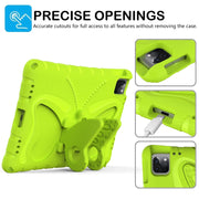 For iPad Air 11 2024 Butterfly Bracket EVA Shockproof Tablet Case(Mint Green)