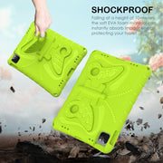 For iPad Air 11 2024 Butterfly Bracket EVA Shockproof Tablet Case(Mint Green)