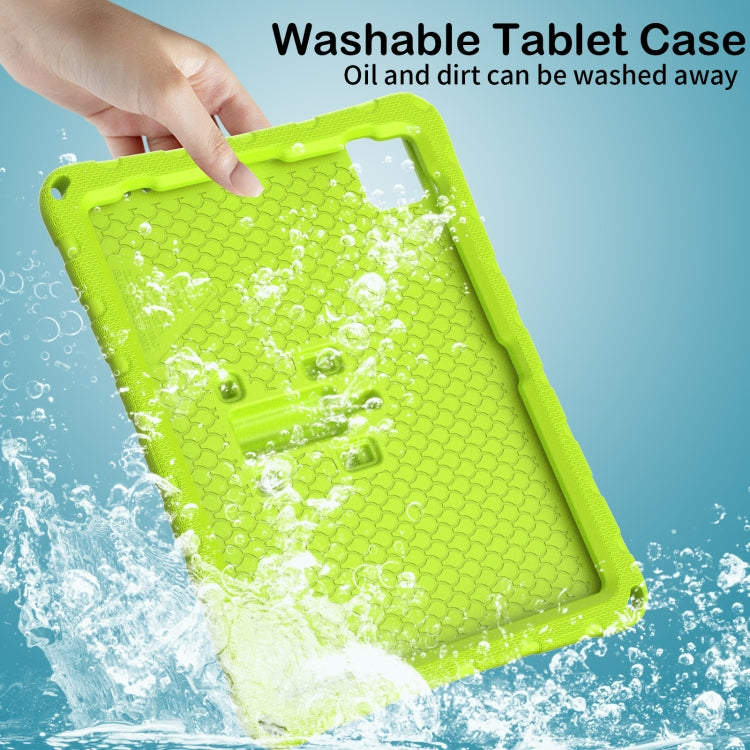 For iPad Air 11 2024 Butterfly Bracket EVA Shockproof Tablet Case(Mint Green)
