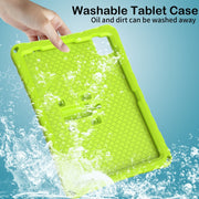 For iPad Air 11 2024 Butterfly Bracket EVA Shockproof Tablet Case(Mint Green)