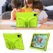 For iPad Air 11 2024 Butterfly Bracket EVA Shockproof Tablet Case(Mint Green)