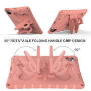 For iPad Pro 11 2024 Butterfly Bracket EVA Shockproof Tablet Case(Pink Orange)