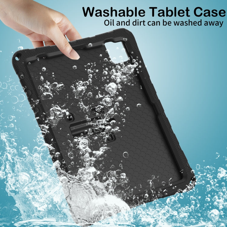 For iPad Pro 11 2024 Butterfly Bracket EVA Shockproof Tablet Case(Black)