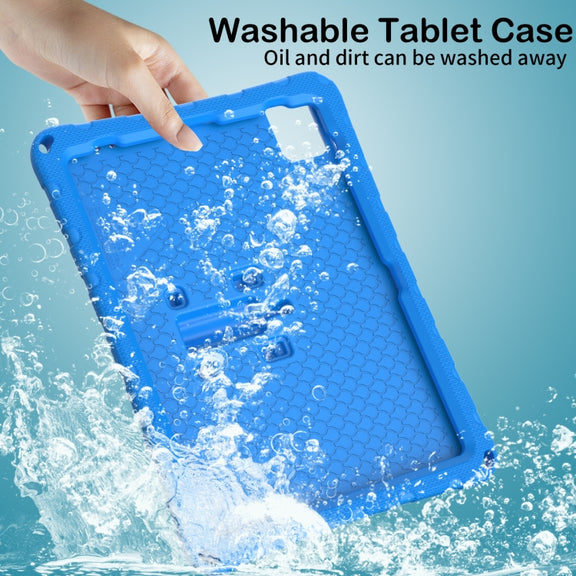 For iPad Pro 11 2024 Butterfly Bracket EVA Shockproof Tablet Case(Blue)