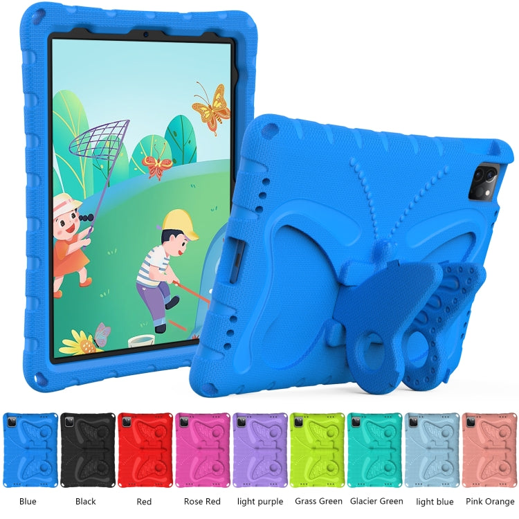 For iPad Pro 11 2024 Butterfly Bracket EVA Shockproof Tablet Case(Blue)