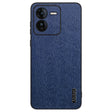 For vivo iQOO Z9 Tree Bark Leather Shockproof Phone Case(Blue) - vivo Cases by PMC TechLife | Online Shopping South Africa | PMC TechLife