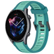 For Amazfit 3 22mm Two-Color Textured Silicone Watch Band(Water Duck) - Watch Bands by PMC TechLife | Online Shopping South Africa | PMC TechLife