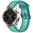 For Xiaomi Watch S3 22mm Two Color Textured Silicone Watch Band(Teal) - Watch Bands by PMC TechLife | Online Shopping South Africa | PMC TechLife