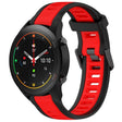 For Xiaomi MI Watch S1 Pro 22mm Two Color Textured Silicone Watch Band(Red+Black) - free shipping - PMC TechLife - Order now!