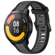 For Xiaomi Watch S1 Active 22mm Two Color Textured Silicone Watch Band(Grey+Black) - Watch Bands by PMC TechLife | Online Shopping South Africa | PMC TechLife