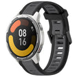 For Xiaomi MI Watch Color 2 22mm Two Color Textured Silicone Watch Band(Grey+Black) - Watch Bands by PMC TechLife | Online Shopping South Africa | PMC TechLife
