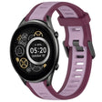 For Xiaomi Haylou RT2 LS10 22mm Two Color Textured Silicone Watch Band(Purple) - Watch Bands by PMC TechLife | Online Shopping South Africa | PMC TechLife