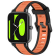 For Xiaomi Haylou RS4 LS12 22mm Two Color Textured Silicone Watch Band(Orange+Black) - free shipping - PMC TechLife - Order now!