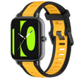 For Xiaomi Haylou RS4 LS12 22mm Two Color Textured Silicone Watch Band(Yellow+Black) - free shipping - PMC TechLife - Order now!