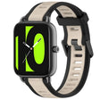 For Xiaomi Haylou RS4 LS12 22mm Two Color Textured Silicone Watch Band(Starlight + Black) - Watch Bands by PMC TechLife | Online Shopping South Africa | PMC TechLife
