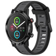 For Xiaomi Haylou RT LS05S 22mm Two Color Textured Silicone Watch Band(Grey+Black) - Watch Bands by PMC TechLife | Online Shopping South Africa | PMC TechLife