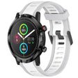 For Xiaomi Haylou RT LS05S 22mm Two Color Textured Silicone Watch Band(White+Grey) - Watch Bands by PMC TechLife | Online Shopping South Africa | PMC TechLife
