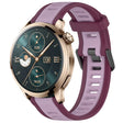 For Honor Watch 4 Pro 22mm Two Color Textured Silicone Watch Band(Purple) - free shipping - PMC TechLife - Order now!