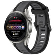 For Huawei Watch 3 Pro New 22mm Two Color Textured Silicone Watch Band(Grey+Black) - Watch Bands by PMC TechLife | Online Shopping South Africa | PMC TechLife