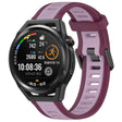 For Huawei Watch GT Runner 22mm Two Color Textured Silicone Watch Band(Purple) - Watch Bands by PMC TechLife | Online Shopping South Africa | PMC TechLife