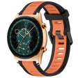 For Honor Watch  GS 4 22mm Two Color Textured Silicone Watch Band(Orange+Black) - Watch Bands by PMC TechLife | Online Shopping South Africa | PMC TechLife