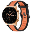 For Honor Watch GS 3 22mm Two Color Textured Silicone Watch Band(Orange+Black) - Watch Bands by PMC TechLife | Online Shopping South Africa | PMC TechLife