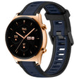 For Honor Watch GS 3 22mm Two Color Textured Silicone Watch Band(Midnight Blue+Black) - Watch Bands by PMC TechLife | Online Shopping South Africa | PMC TechLife
