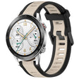 For Honor Watch GS 3i 22mm Two Color Textured Silicone Watch Band(Starlight + Black) - Watch Bands by PMC TechLife | Online Shopping South Africa | PMC TechLife