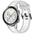 For Honor Watch GS 3i 22mm Two Color Textured Silicone Watch Band(White+Grey) - Watch Bands by PMC TechLife | Online Shopping South Africa | PMC TechLife