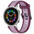 For Huawei Watch GT2 42mm 20mm Two Color Textured Silicone Watch Band(Purple) - free shipping - PMC TechLife - Order now!