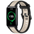 For Honor Watch ES 20mm Two Color Textured Silicone Watch Band(Starlight + Black) - free shipping - PMC TechLife - Order now!