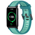 For Honor Watch ES 20mm Two Color Textured Silicone Watch Band(Teal) - Watch Bands by PMC TechLife | Online Shopping South Africa | PMC TechLife