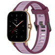 For Amazfit GTS 2 20mm Two-Color Textured Silicone Watch Band(Purple) - free shipping - PMC TechLife - Order now!
