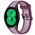 For Samsung Galaxy Watch 4 44mm 20mm Two Color Textured Silicone Watch Band(Purple) - free shipping - PMC TechLife - Order now!