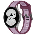 For Samsung Galaxy Watch 4 40mm 20mm Two Color Textured Silicone Watch Band(Purple) - free shipping - PMC TechLife - Order now!
