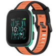 For Garmin Bounce 20mm Two Color Textured Silicone Watch Band(Orange+Black) - Watch Bands by PMC TechLife | Online Shopping South Africa | PMC TechLife