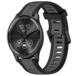 For Garmin VivoMove Trend 20mm Two Color Textured Silicone Watch Band(Grey+Black) - Watch Bands by PMC TechLife | Online Shopping South Africa | PMC TechLife