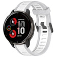 For Garmin Venu 2 Plus 20mm Two Color Textured Silicone Watch Band(White+Grey) - Watch Bands by PMC TechLife | Online Shopping South Africa | PMC TechLife