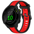 For Garmin Forerunner 158 20mm Two Color Textured Silicone Watch Band(Red+Black) - Watch Bands by PMC TechLife | Online Shopping South Africa | PMC TechLife