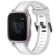 For Garmin Venu SQ 20mm Two Color Textured Silicone Watch Band(White+Grey) - Watch Bands by PMC TechLife | Online Shopping South Africa | PMC TechLife