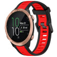 For Garmin Forerunner 645 / 645 Music 20mm Two Color Textured Silicone Watch Band(Red+Black) - free shipping - PMC TechLife - Order now!