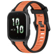 For Garmin Forerunner Sq2 / Sq2 Music 20mm Two Color Textured Silicone Watch Band(Orange+Black) - Watch Bands by PMC TechLife | Online Shopping South Africa | PMC TechLife