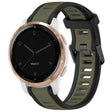 For Garmin Active S 18mm Two Color Textured Silicone Watch Band(Green+Black) - free shipping - PMC TechLife - Order now!