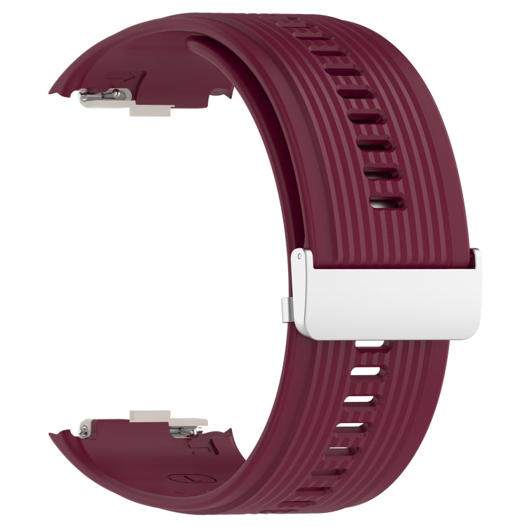 For Huawei Watch D Blood Pressure Watch Silicone Watch Band(Wine Red)