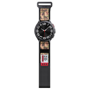 20mm Two Color Nylon Canvas Hook And Loop Fastener Watch Band(Black+Camouflage)