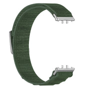 For Samsung Galaxy Fit 3 Nylon Canvas Watch Band(Green)