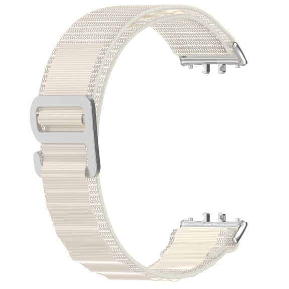 For Samsung Galaxy Fit 3 Nylon Canvas Watch Band(Starlight)