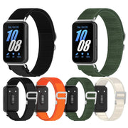 For Samsung Galaxy Fit 3 Nylon Canvas Watch Band(Starlight)